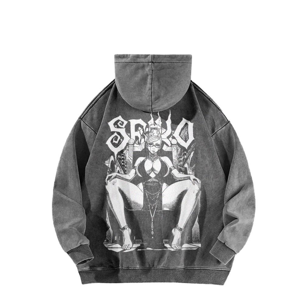 Dandadan Casual Washed Hoodie 2510004415