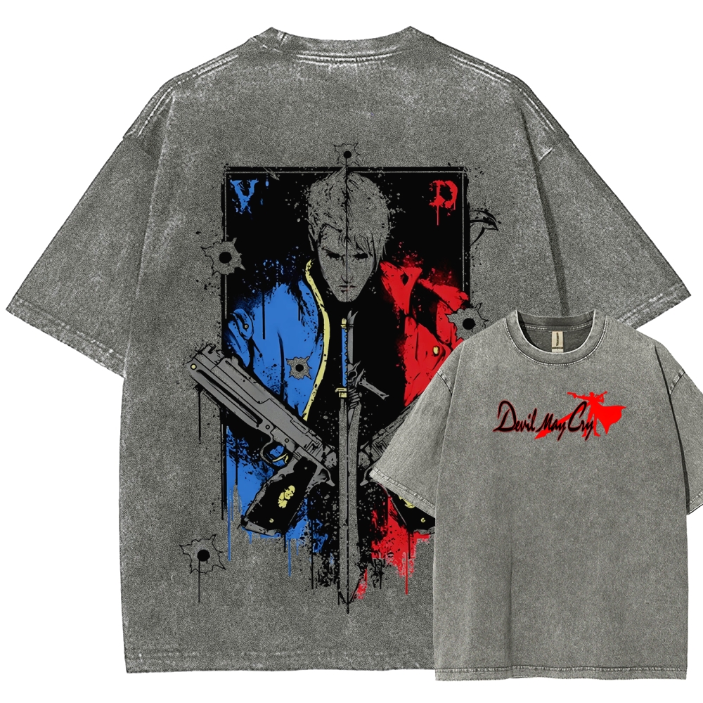 Devil May Cry Unisex Fit Washed T-Shirt 2510004995