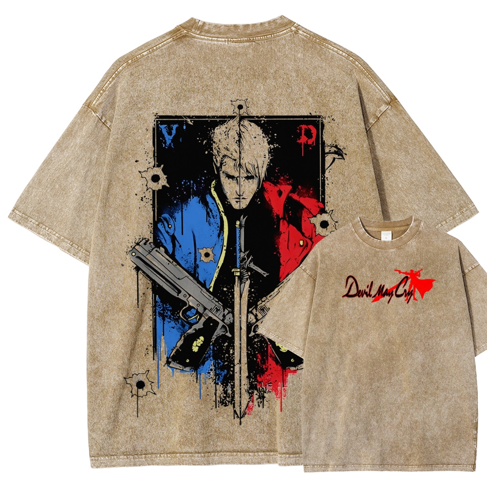 Devil May Cry Unisex Fit Washed T-Shirt 2510004995