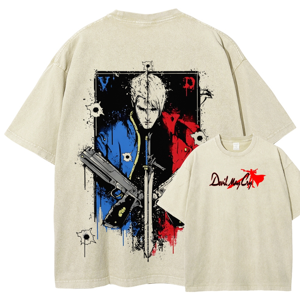 Devil May Cry Unisex Fit Washed T-Shirt 2510004995