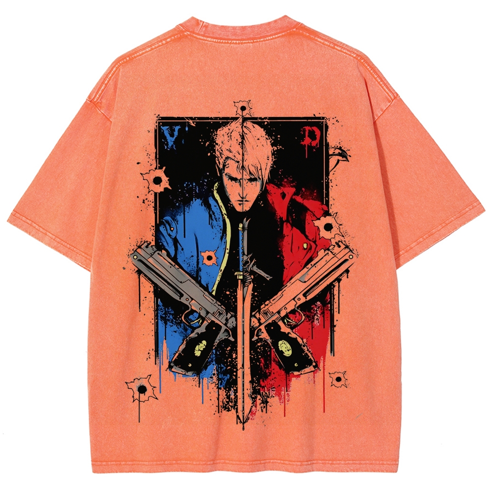 Devil May Cry Unisex Fit Washed T-Shirt 2510004995