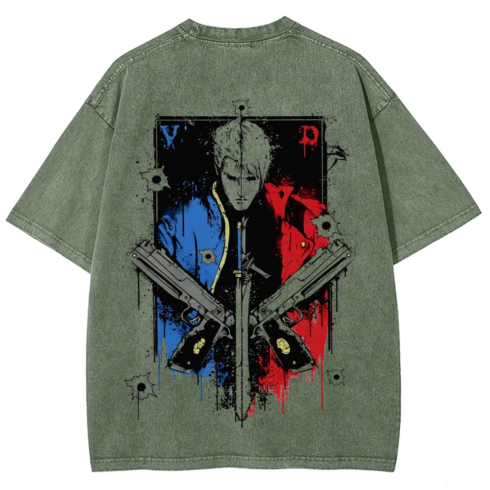 Devil May Cry Unisex Fit Washed T-Shirt 2510004995
