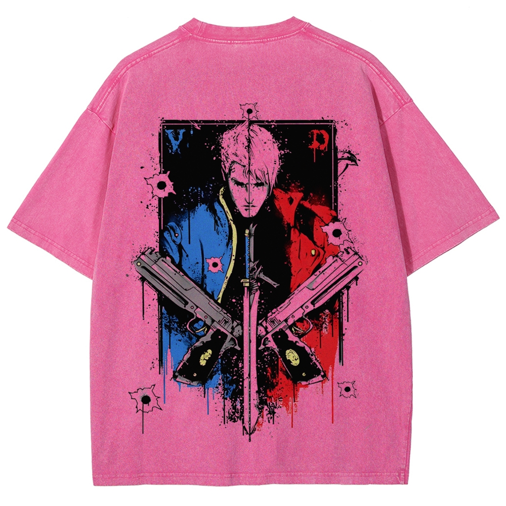 Devil May Cry Unisex Fit Washed T-Shirt 2510004995