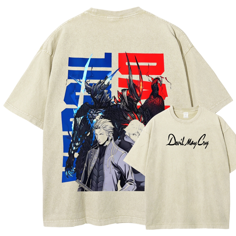 Devil May Cry Unisex Fit Washed T-Shirt 2510005002