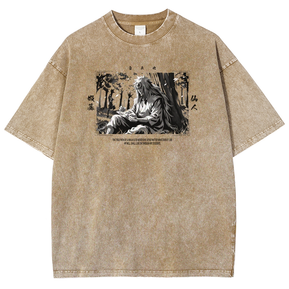 Jiraiya Unisex Fit Washed T-Shirt 2510008383