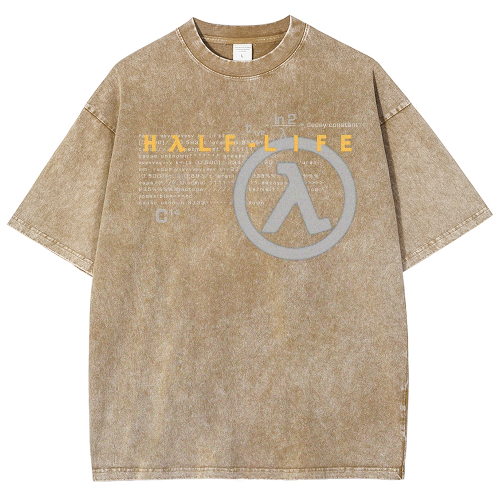 Half Life Unisex Fit Washed T-Shirt 2510008415