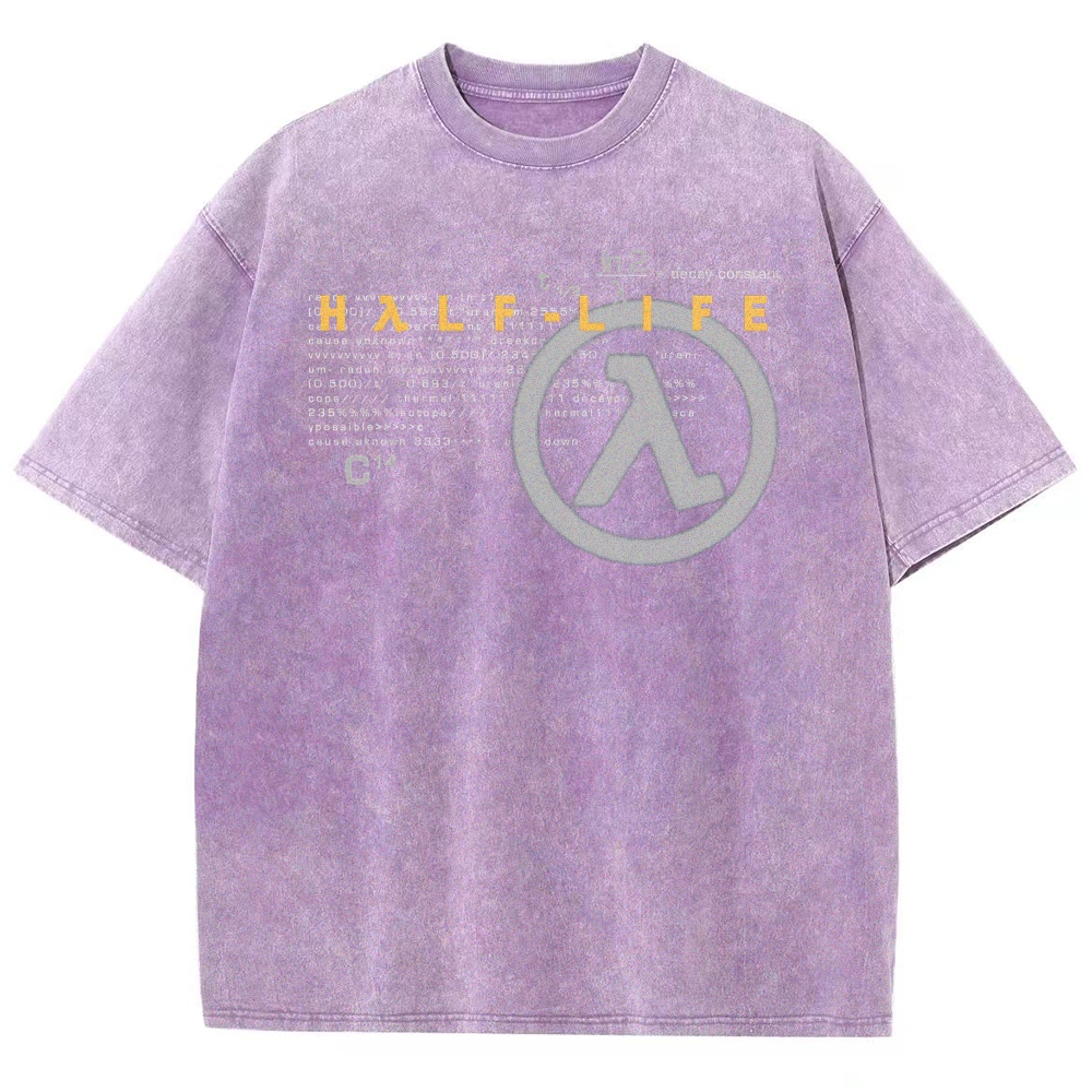 Half Life Unisex Fit Washed T-Shirt 2510008415