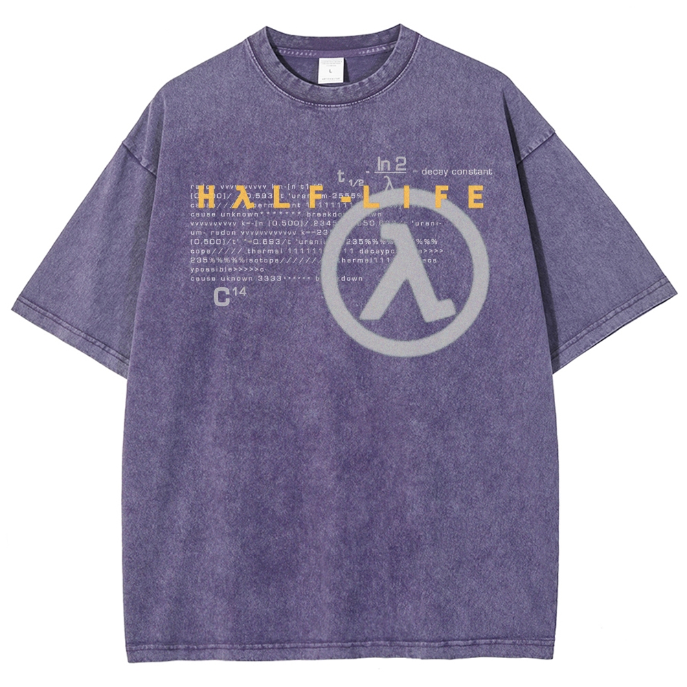 Half Life Unisex Fit Washed T-Shirt 2510008415