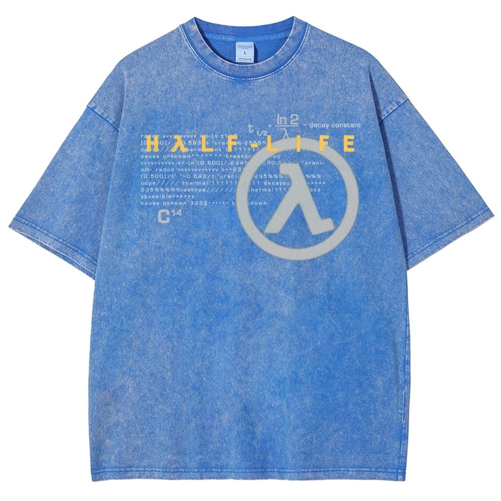 Half Life Unisex Fit Washed T-Shirt 2510008415