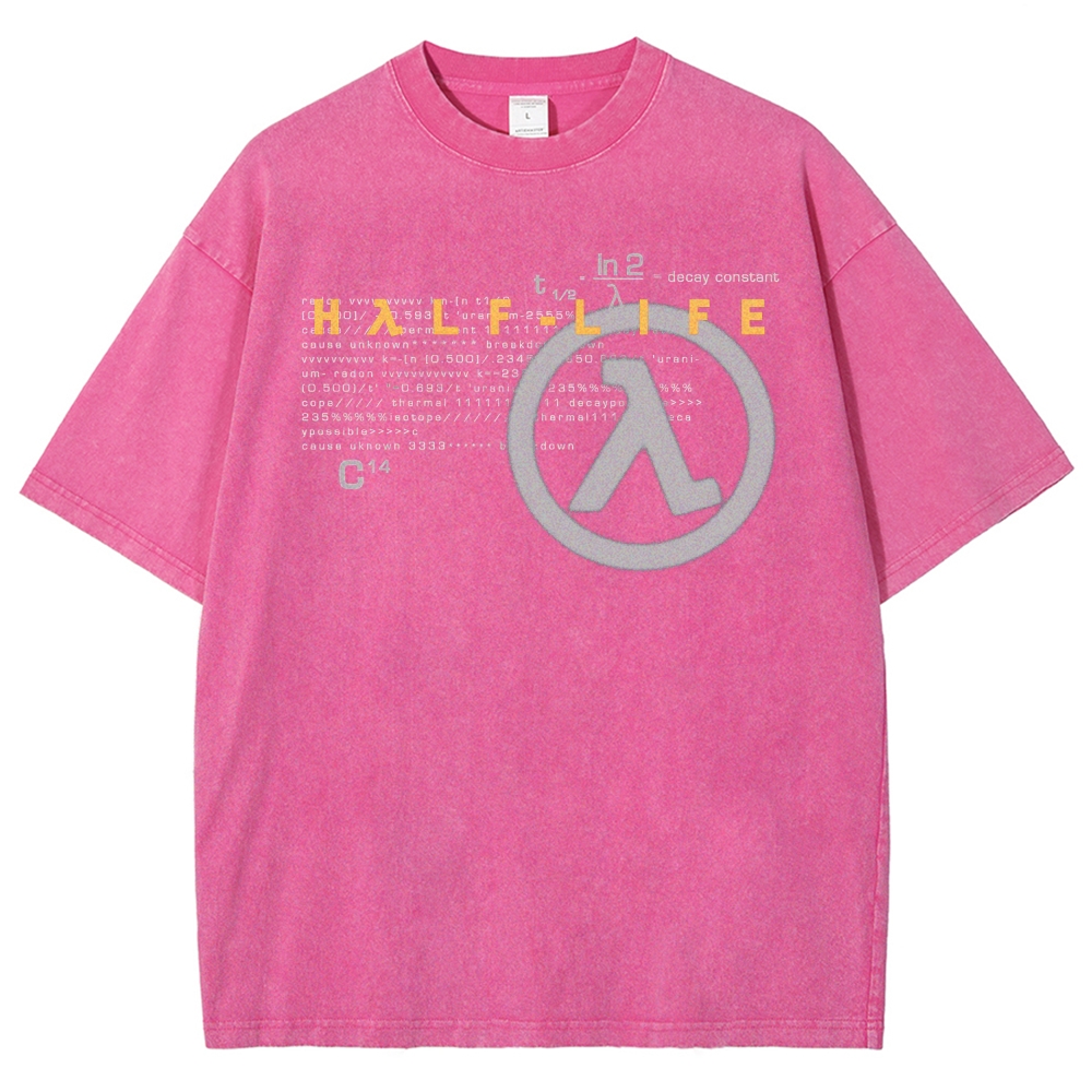 Half Life Unisex Fit Washed T-Shirt 2510008415