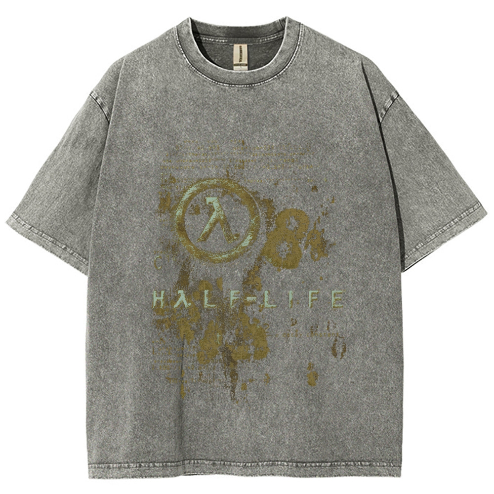 Half Life Unisex Fit Washed T-Shirt 2510010195