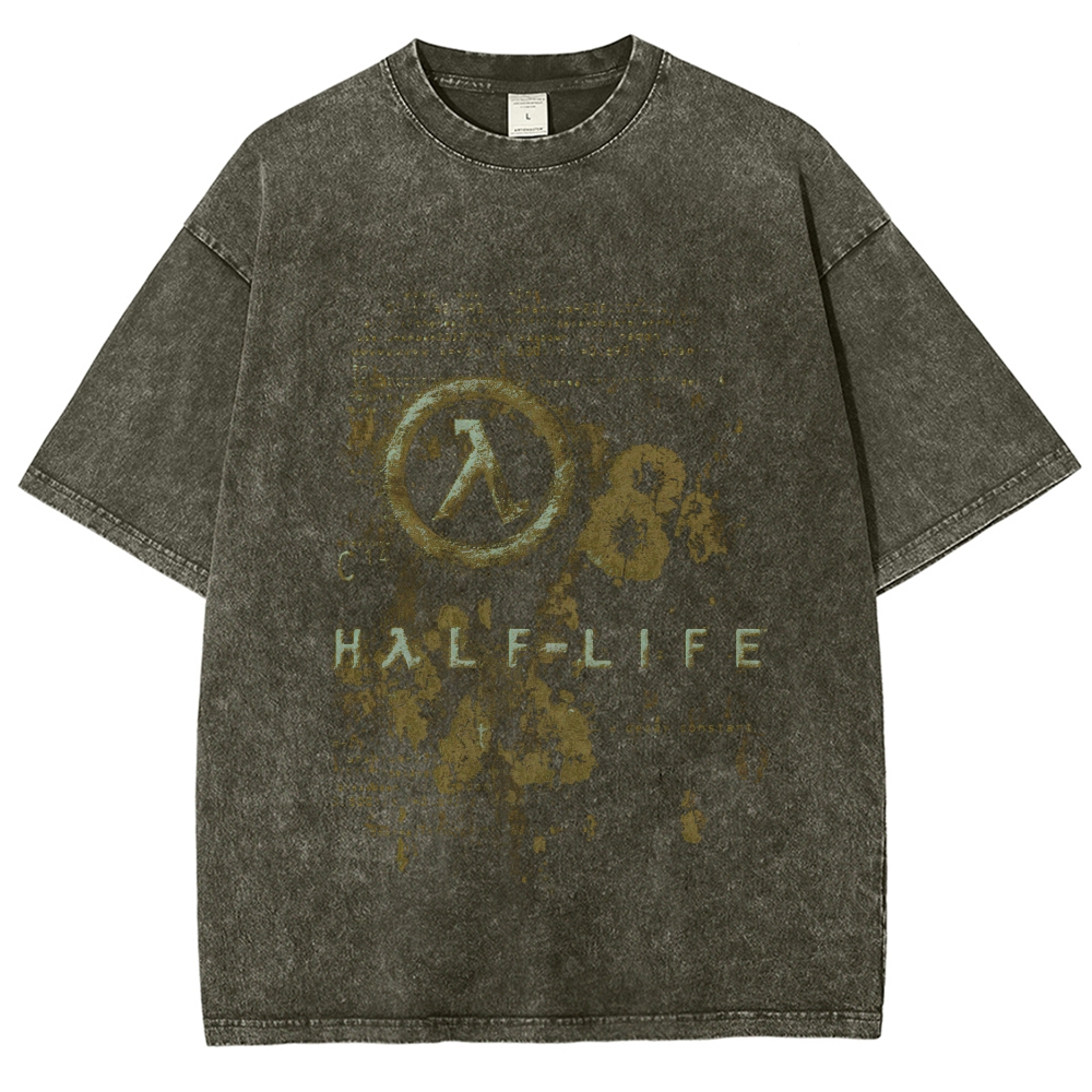 Half Life Unisex Fit Washed T-Shirt 2510010195