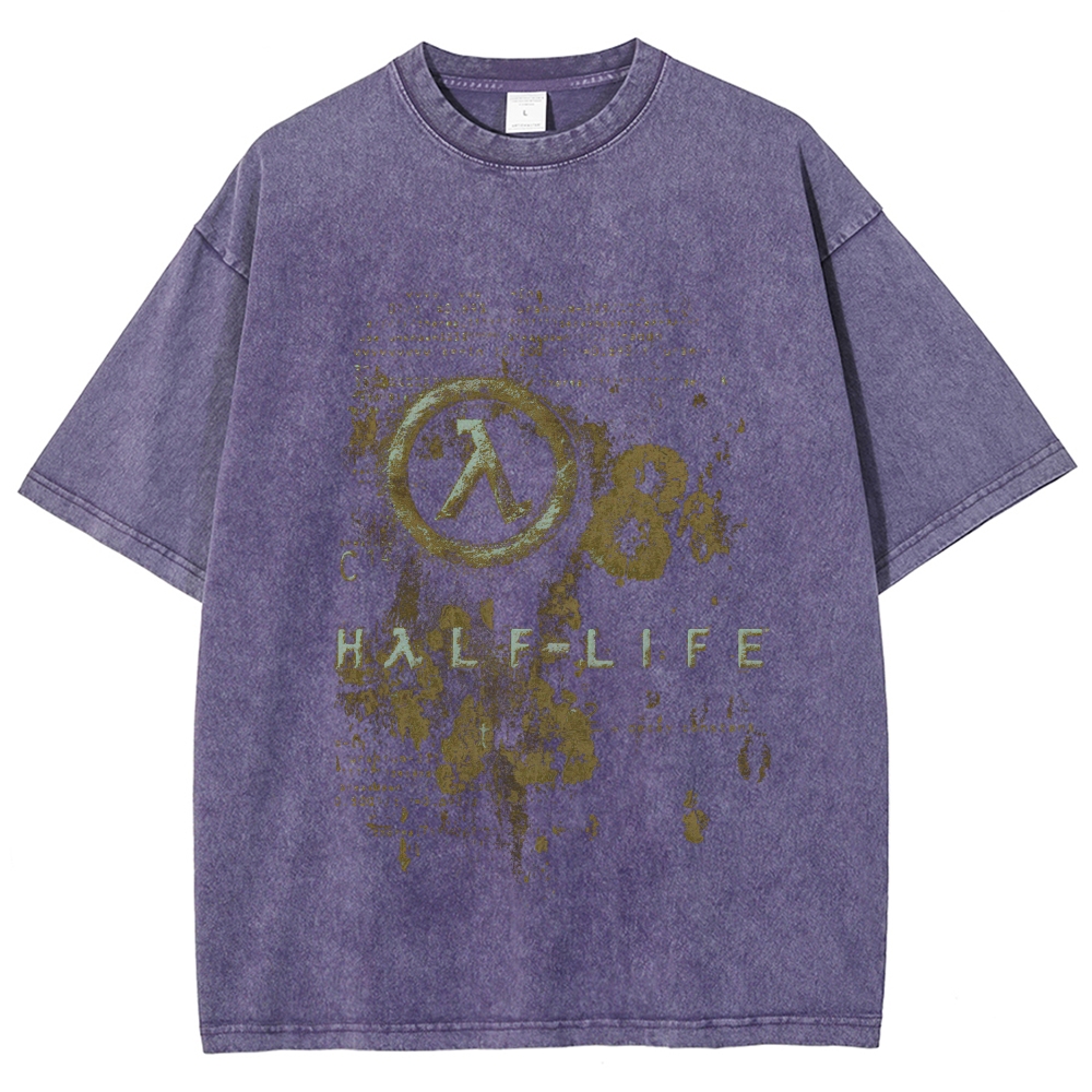 Half Life Unisex Fit Washed T-Shirt 2510010195