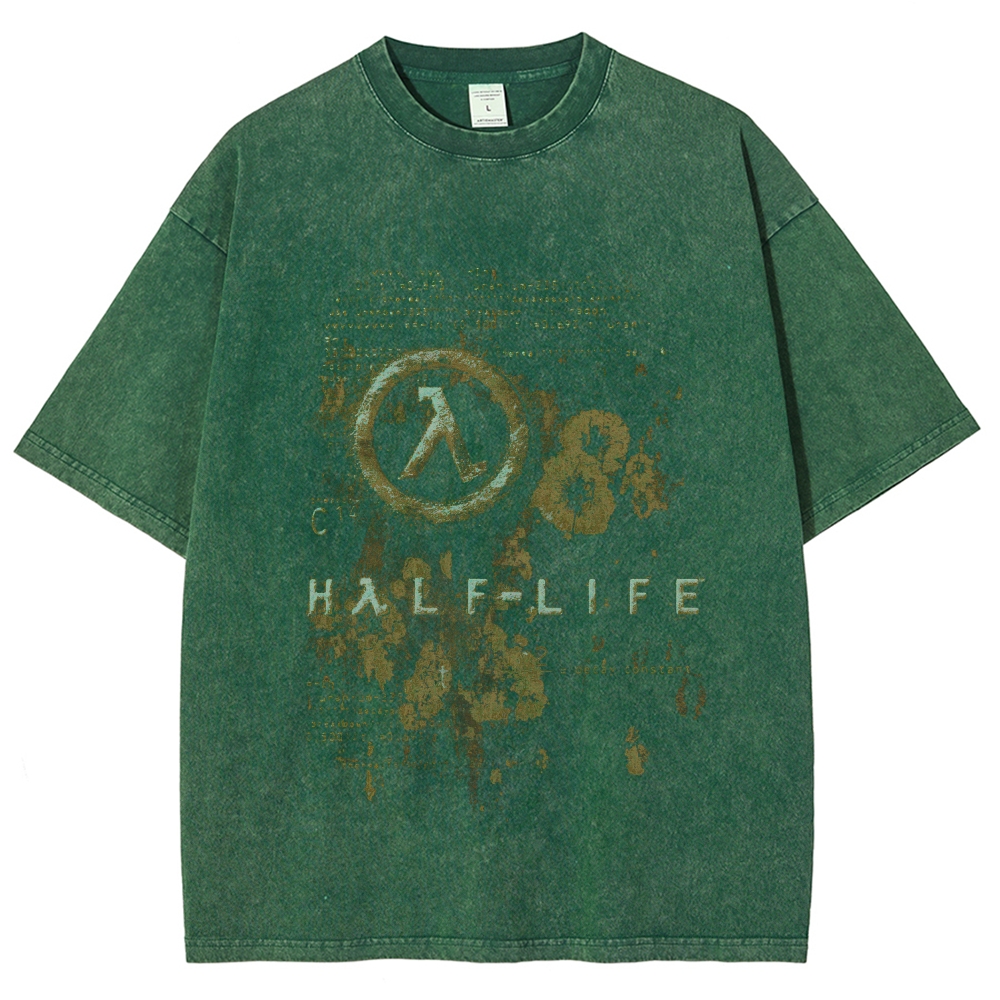 Half Life Unisex Fit Washed T-Shirt 2510010195