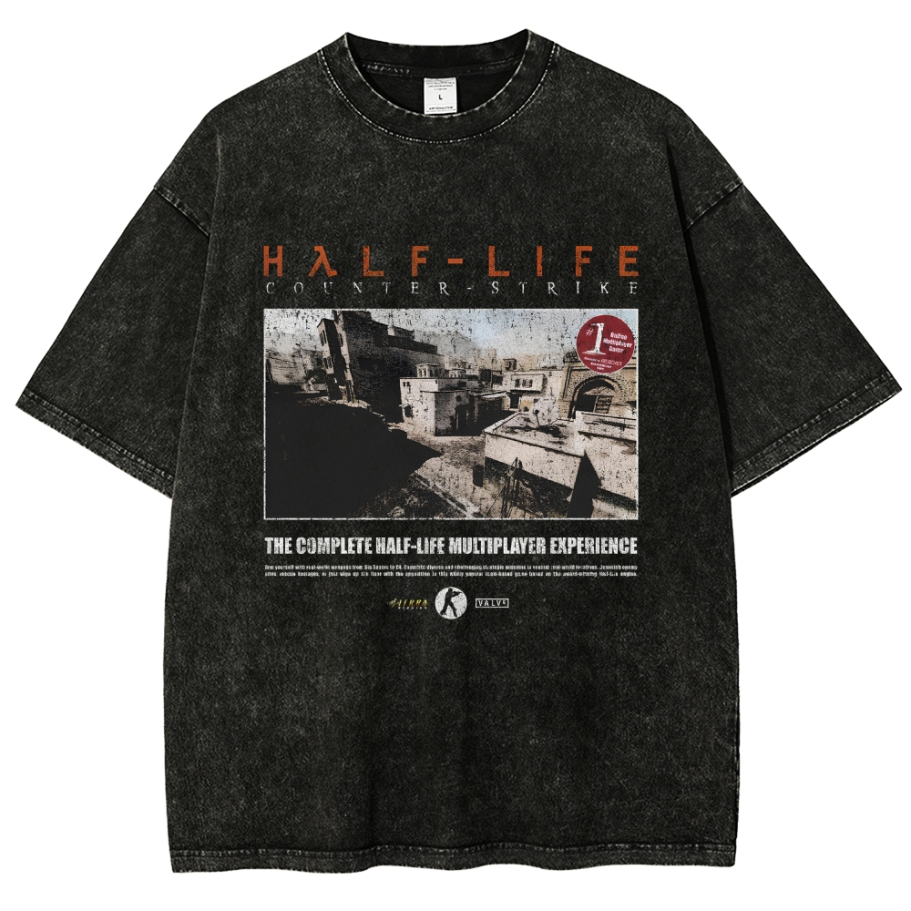 Half Life Unisex Fit Washed T-Shirt 2510010262