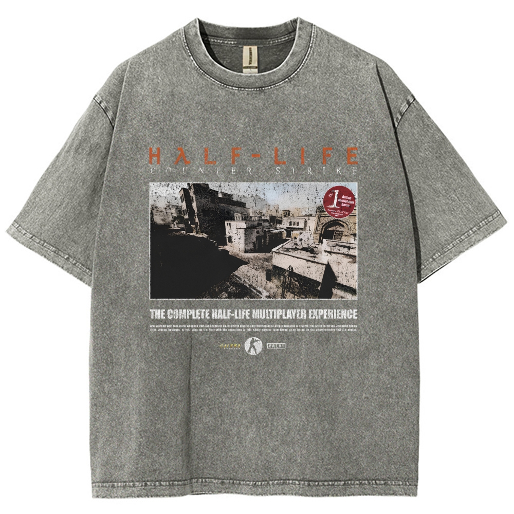 Half Life Unisex Fit Washed T-Shirt 2510010262
