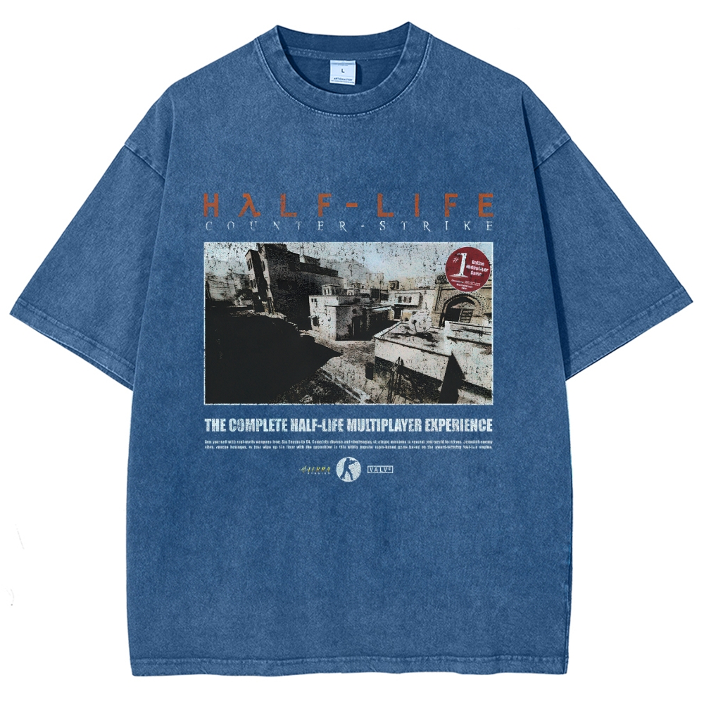Half Life Unisex Fit Washed T-Shirt 2510010262