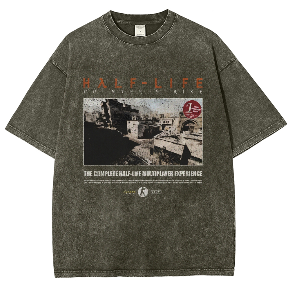 Half Life Unisex Fit Washed T-Shirt 2510010262
