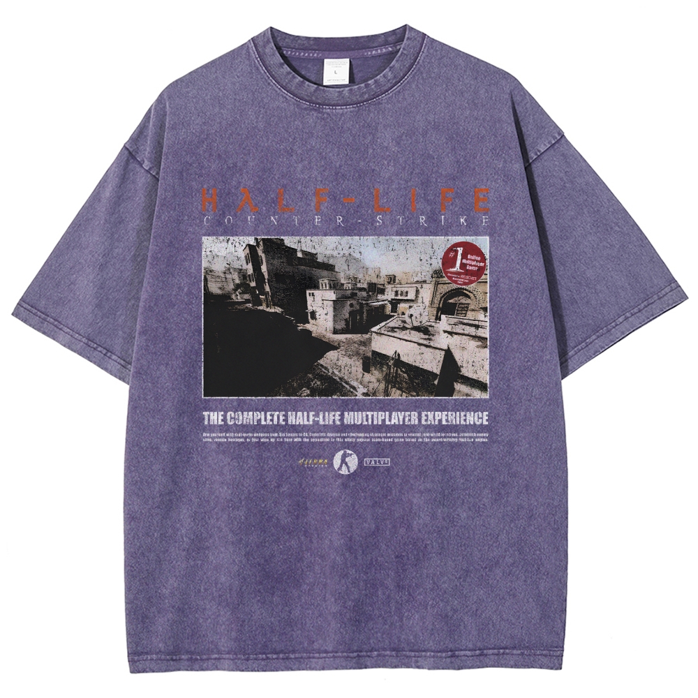 Half Life Unisex Fit Washed T-Shirt 2510010262