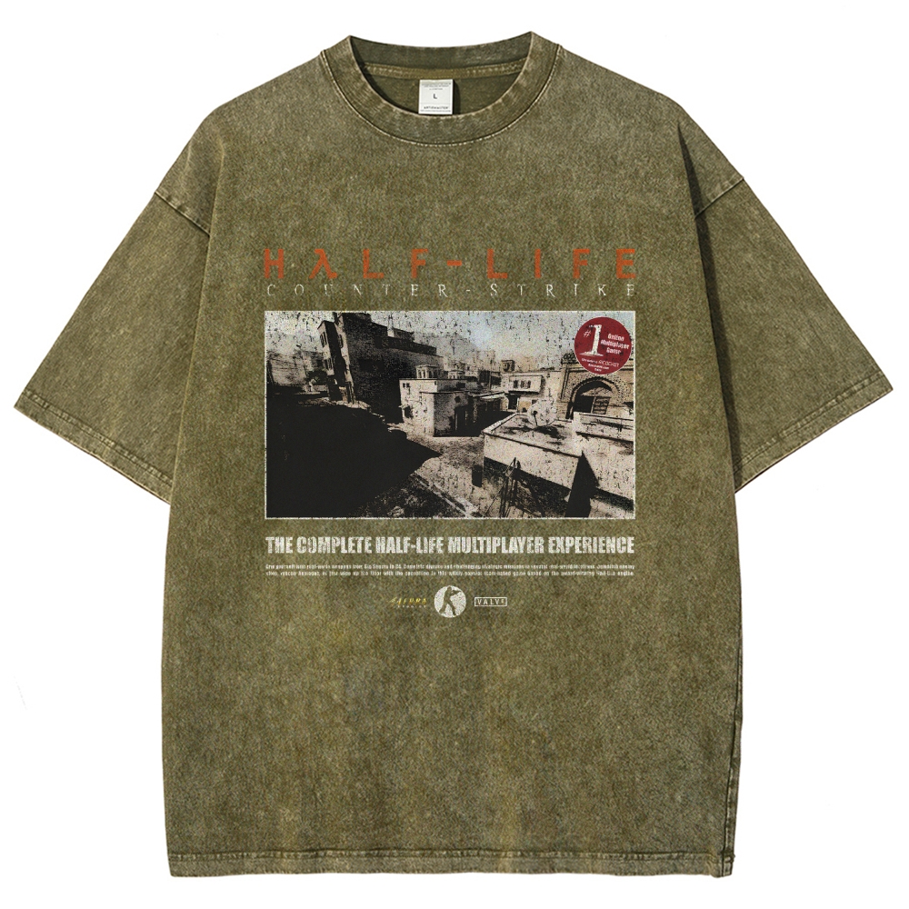 Half Life Unisex Fit Washed T-Shirt 2510010262