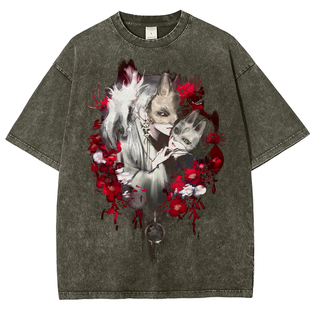 Slient Hill F Unisex Fit Washed T-Shirt 2510011485