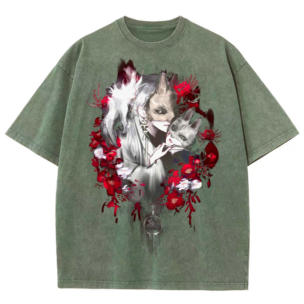 Slient Hill F Unisex Fit Washed T-Shirt 2510011485