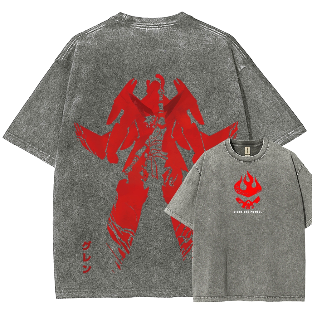 Tengen Toppa Unisex Fit Washed T-Shirt 2510011919