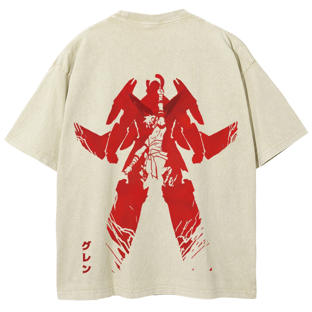 Tengen Toppa Unisex Fit Washed T-Shirt 2510011919
