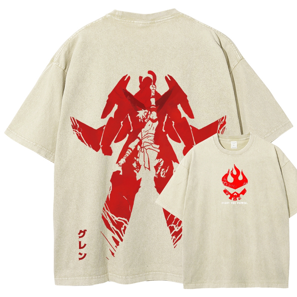 Tengen Toppa Unisex Fit Washed T-Shirt 2510011919