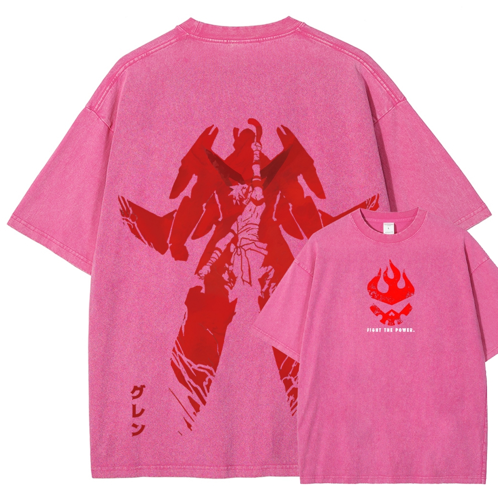 Tengen Toppa Unisex Fit Washed T-Shirt 2510011919