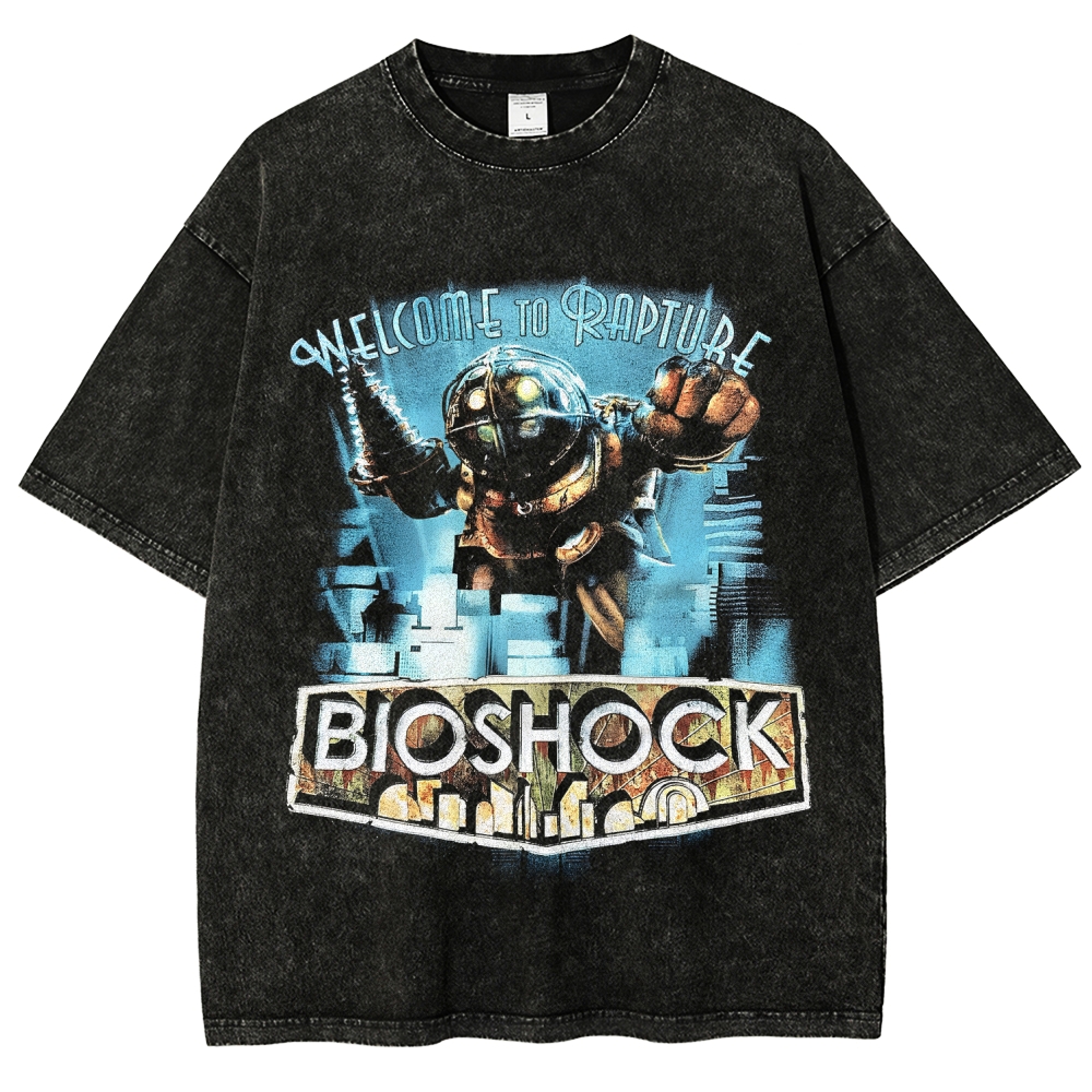 Bioshock Unisex Fit Washed T-Shirt 2510012205