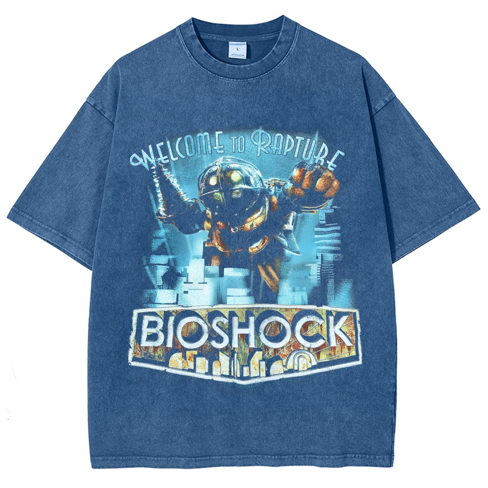 Bioshock Unisex Fit Washed T-Shirt 2510012205