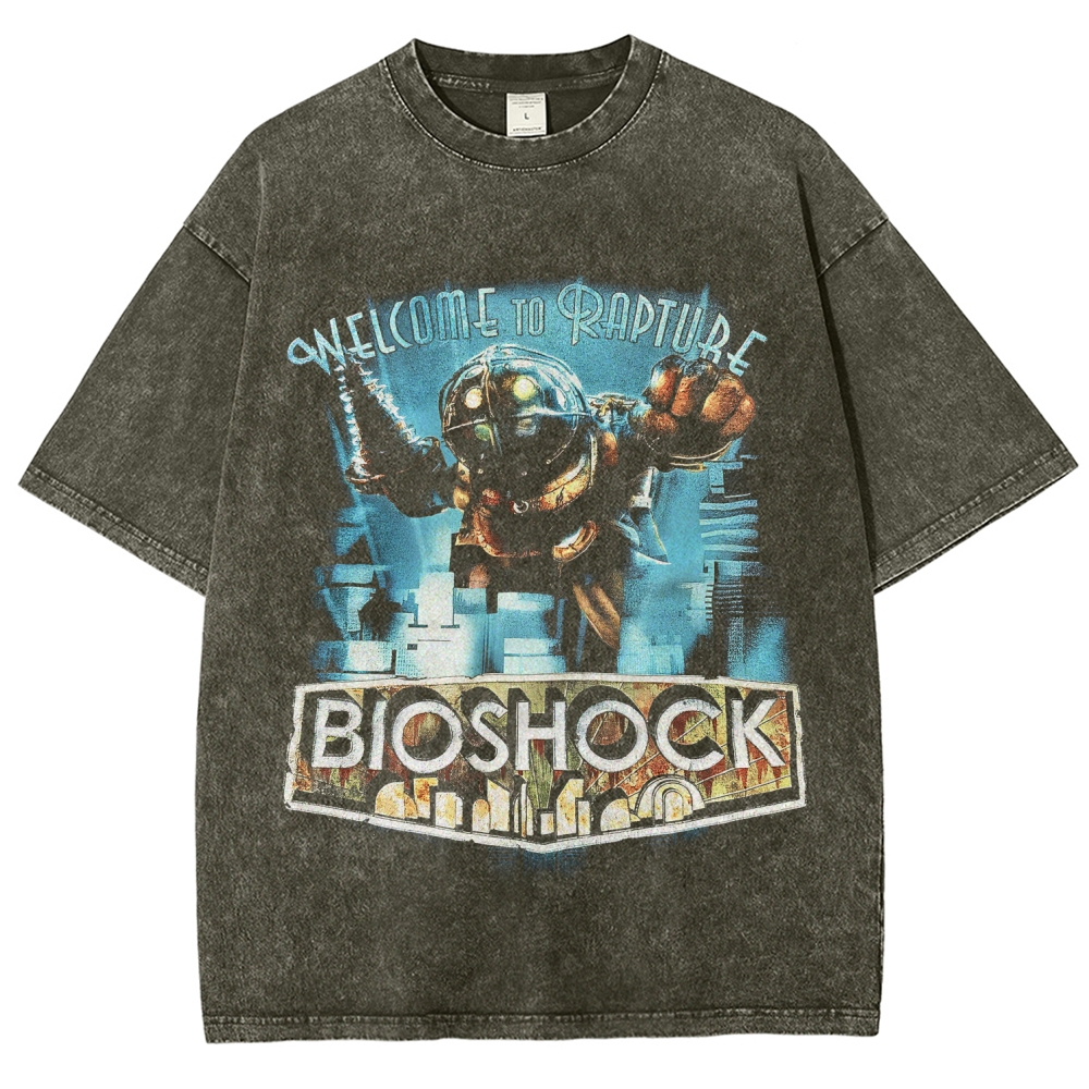 Bioshock Unisex Fit Washed T-Shirt 2510012205