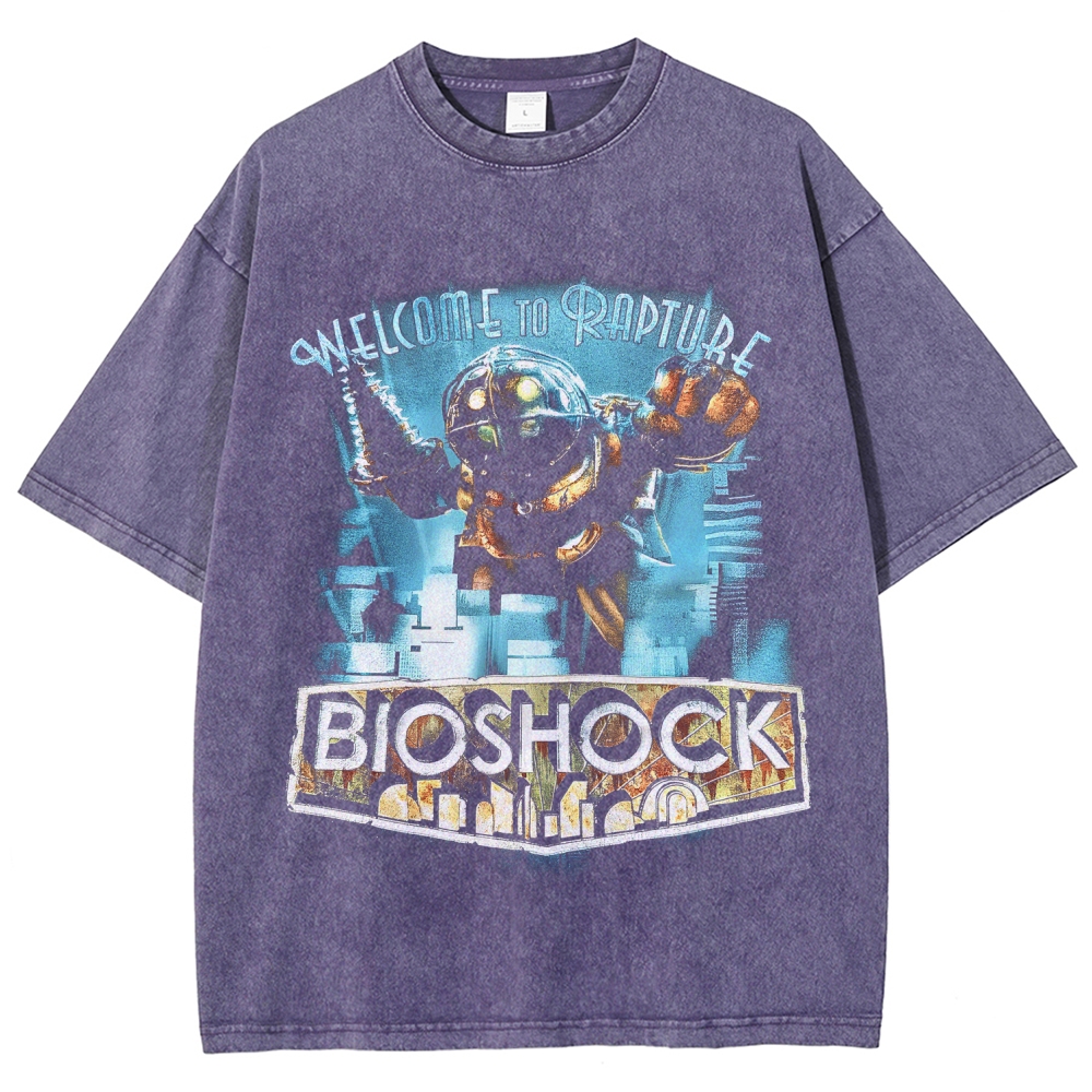 Bioshock Unisex Fit Washed T-Shirt 2510012205