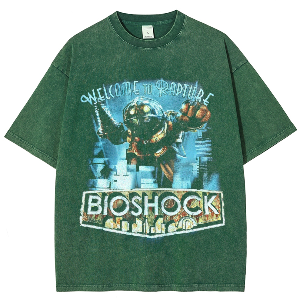 Bioshock Unisex Fit Washed T-Shirt 2510012205
