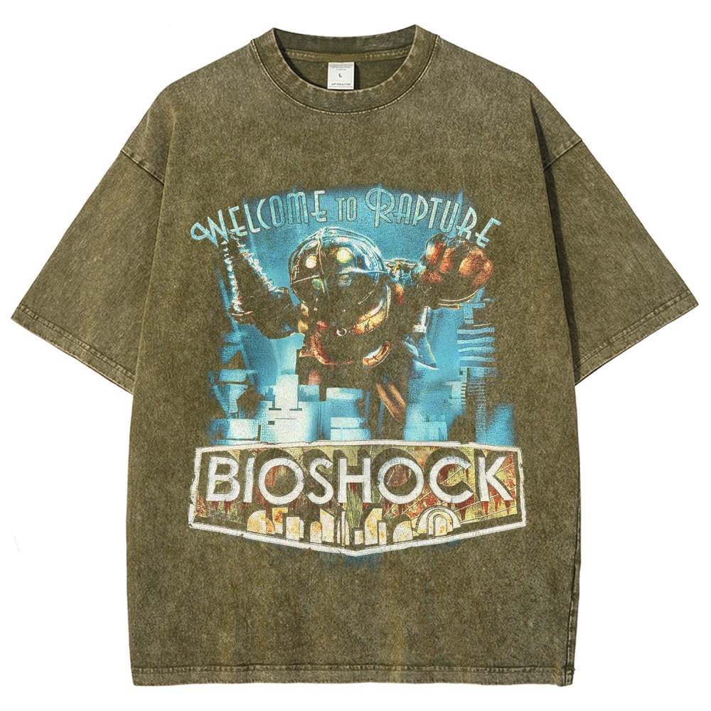 Bioshock Unisex Fit Washed T-Shirt 2510012205