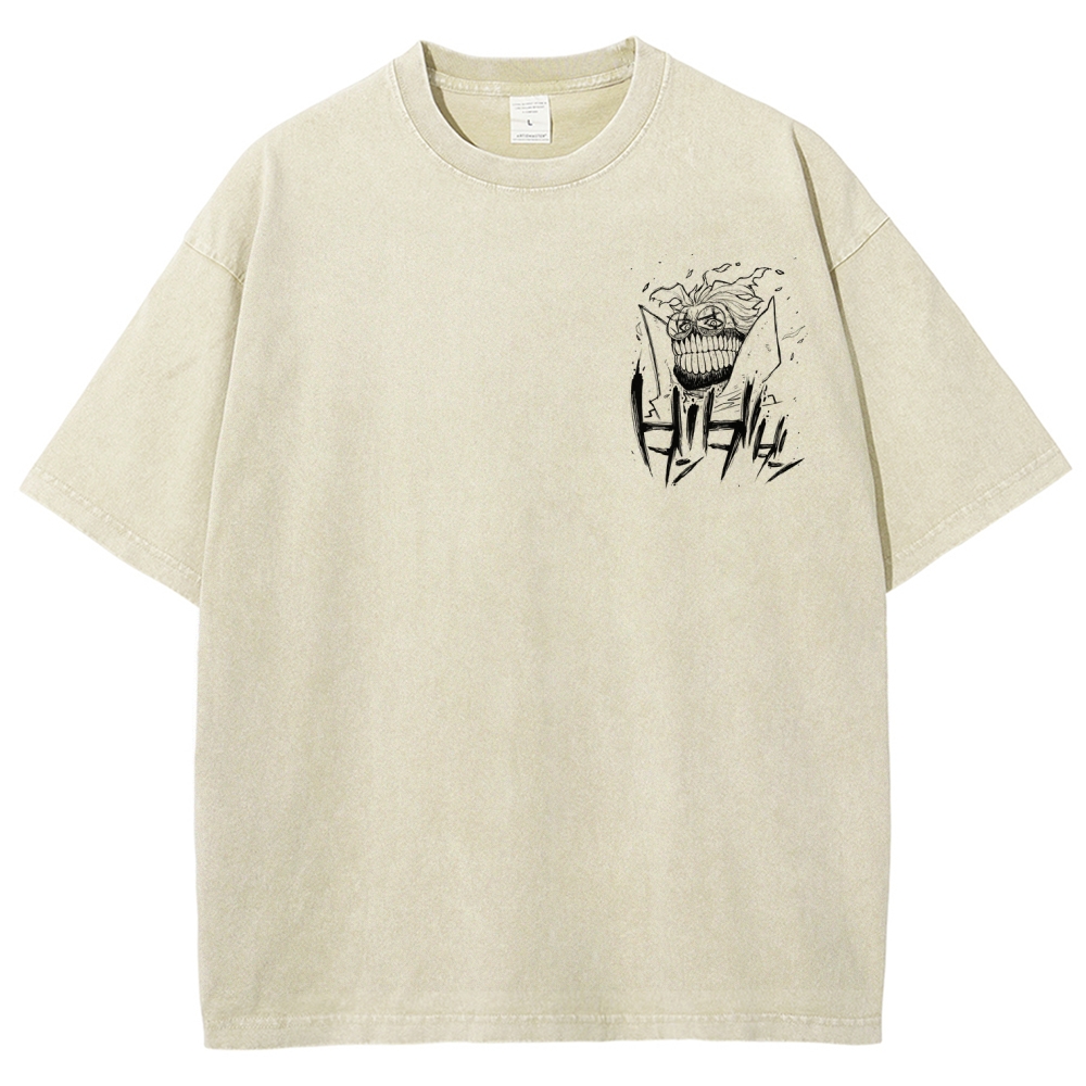 Dandadan Unisex Fit Washed T-Shirt 2510013299