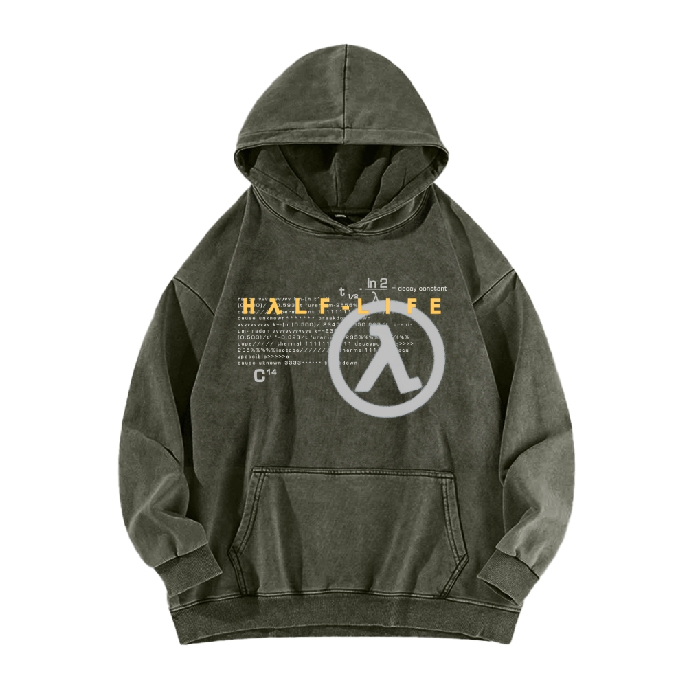Half Life Unisex washed sweatshirts 2510016747