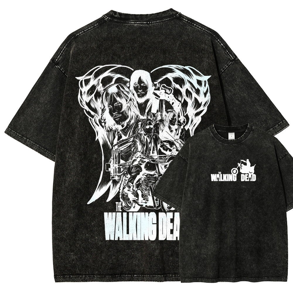 The Walking Dead Daryl Unisex Fit Washed T-Shirt 2510020900