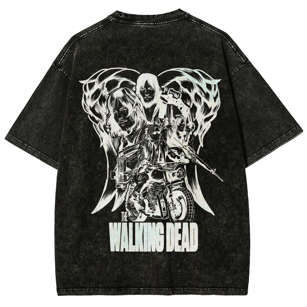 The Walking Dead Daryl Unisex Fit Washed T-Shirt 2510020900
