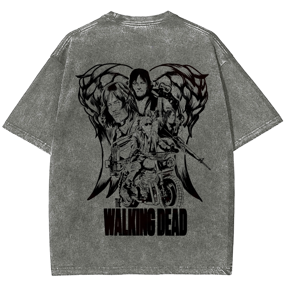 The Walking Dead Daryl Unisex Fit Washed T-Shirt 2510020900