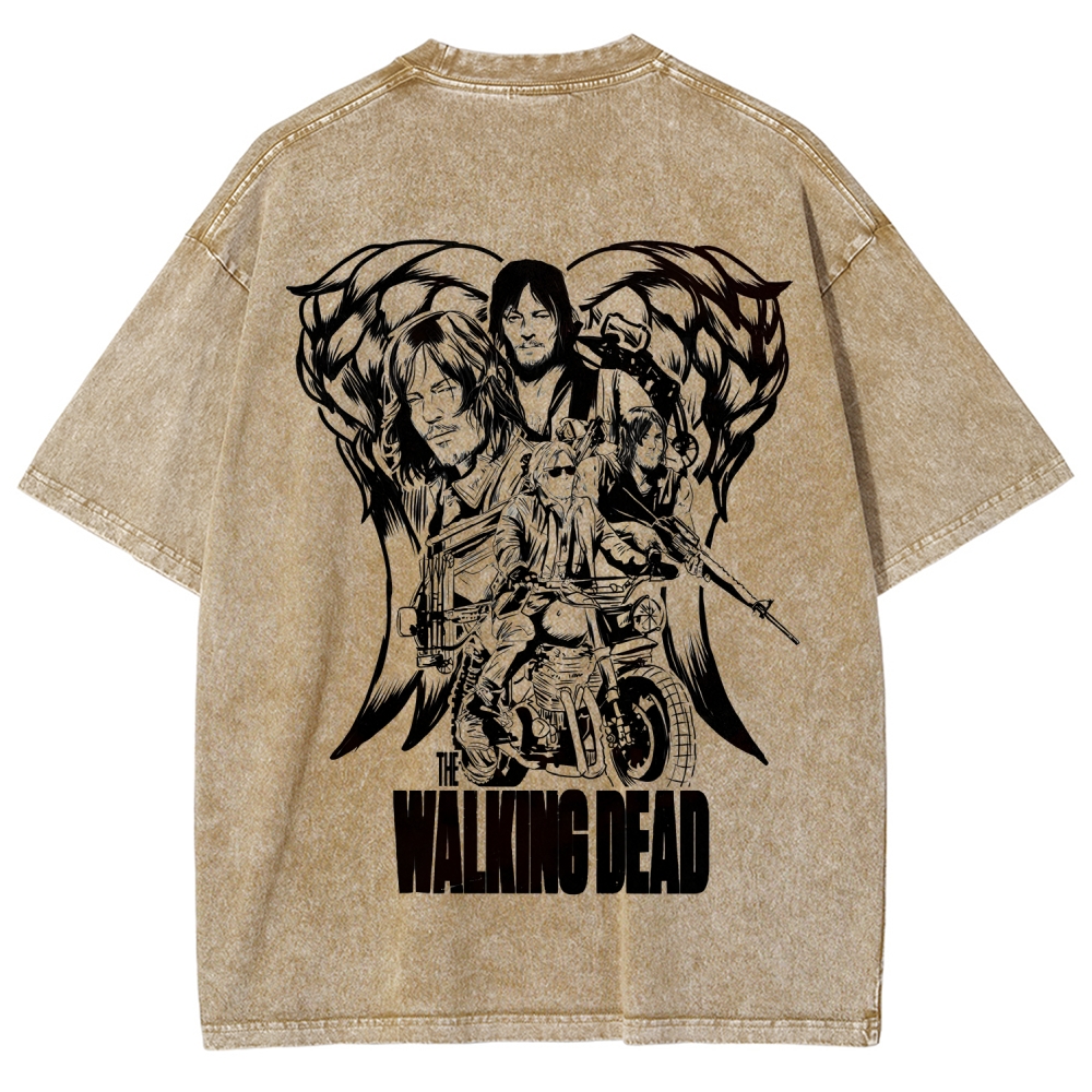 The Walking Dead Daryl Unisex Fit Washed T-Shirt 2510020900