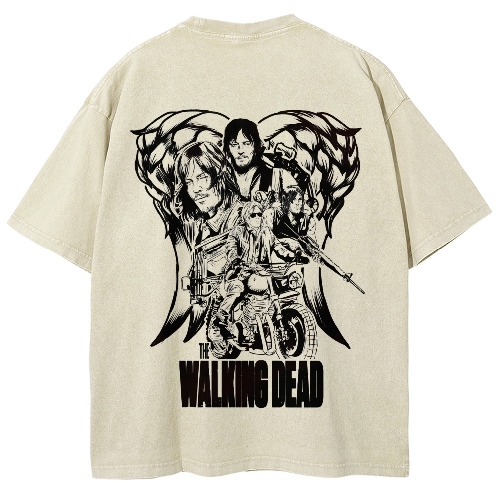 The Walking Dead Daryl Unisex Fit Washed T-Shirt 2510020900