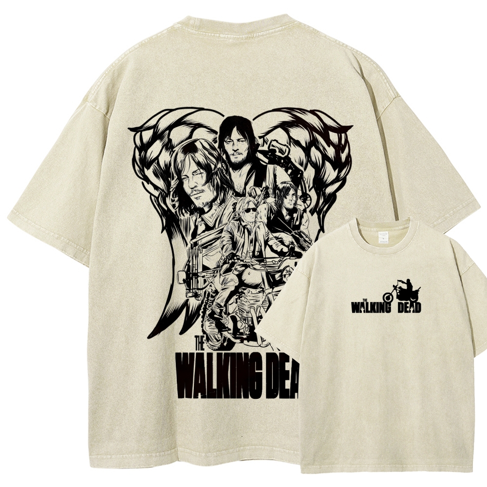 The Walking Dead Daryl Unisex Fit Washed T-Shirt 2510020900