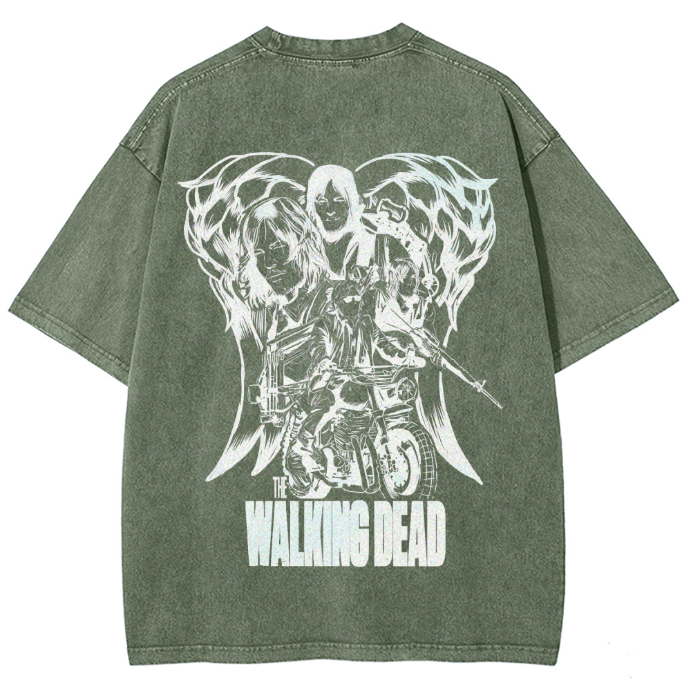 The Walking Dead Daryl Unisex Fit Washed T-Shirt 2510020900