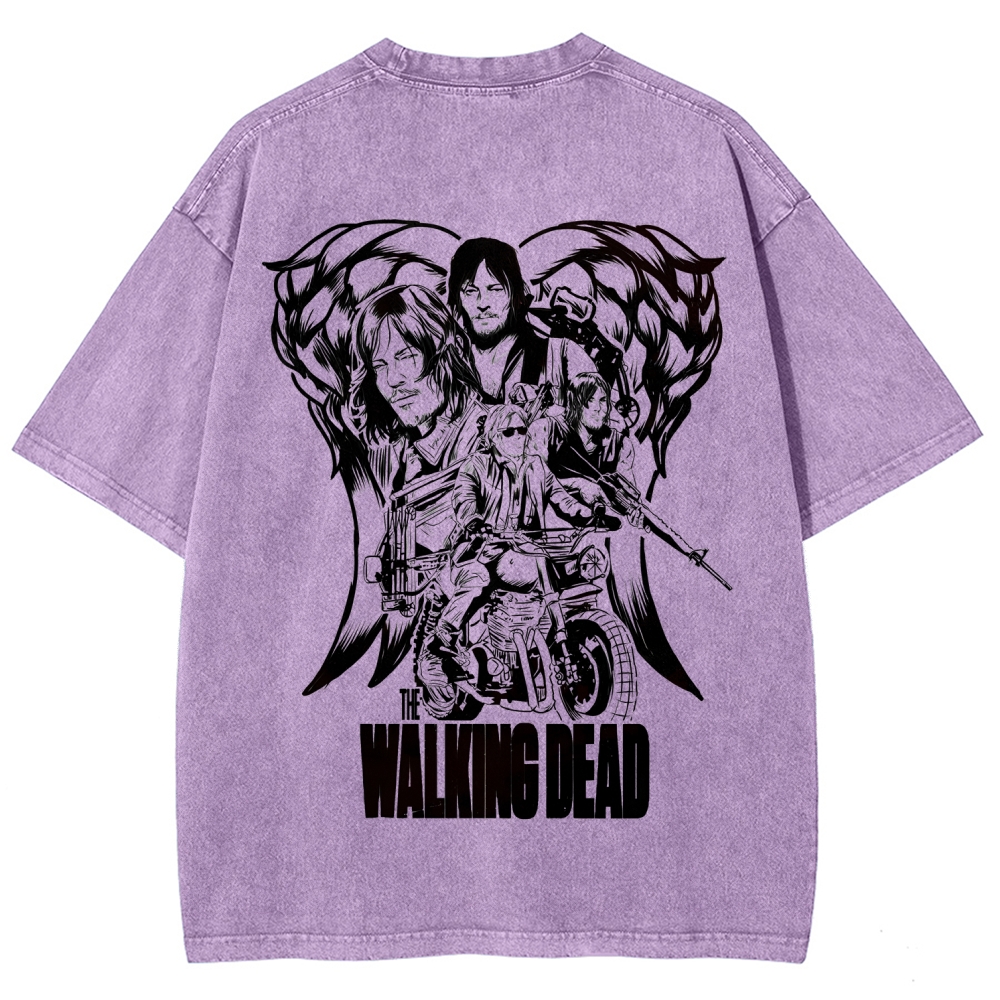 The Walking Dead Daryl Unisex Fit Washed T-Shirt 2510020900