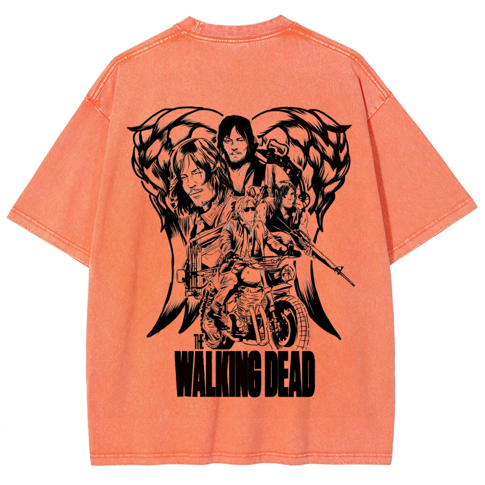 The Walking Dead Daryl Unisex Fit Washed T-Shirt 2510020900