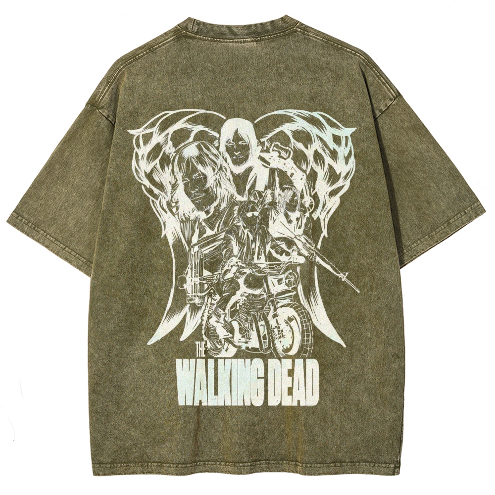 The Walking Dead Daryl Unisex Fit Washed T-Shirt 2510020900