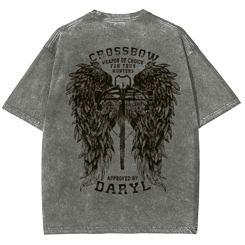 The Walking Dead Daryl Unisex Fit Washed T-Shirt 2510021013