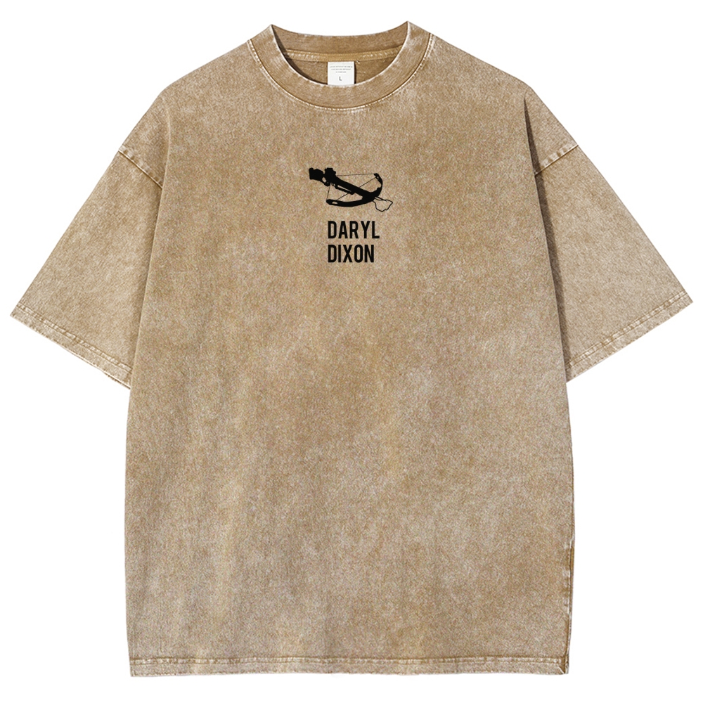 The Walking Dead Daryl Unisex Fit Washed T-Shirt 2510021013